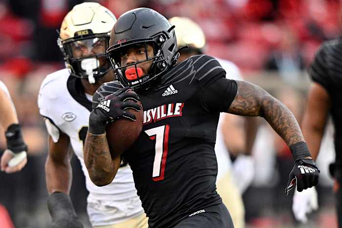 Louisville running back Tiyon Evans